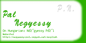 pal negyessy business card